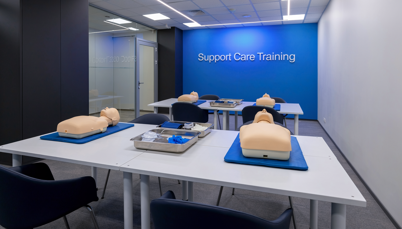 Support Care Training — practical training room